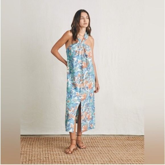New FAHERTY Bay Twist Dress in Paradise Blossom Floral XXL - Picture 11 of 12